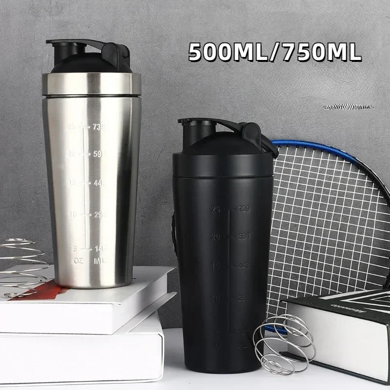 Nutrition For Fitness And Sports - Shaker per Proteine in Acciaio Inox,