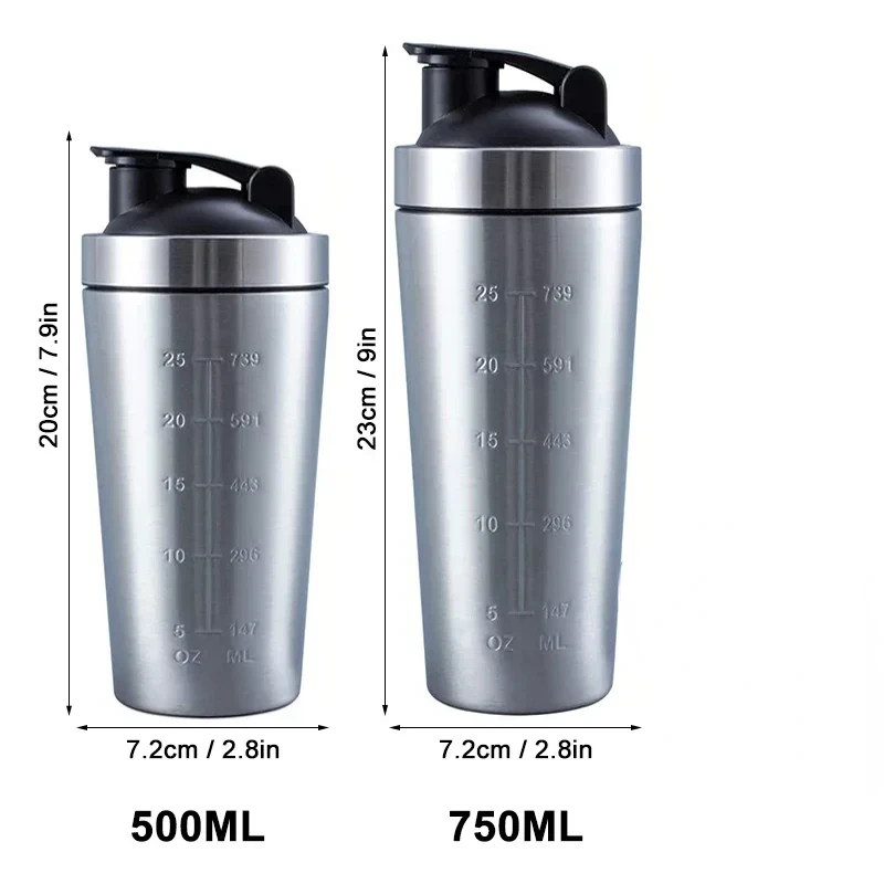 Shaker per Proteine in Acciaio - Nutrition For Fitness And Sports recensione e prezzo