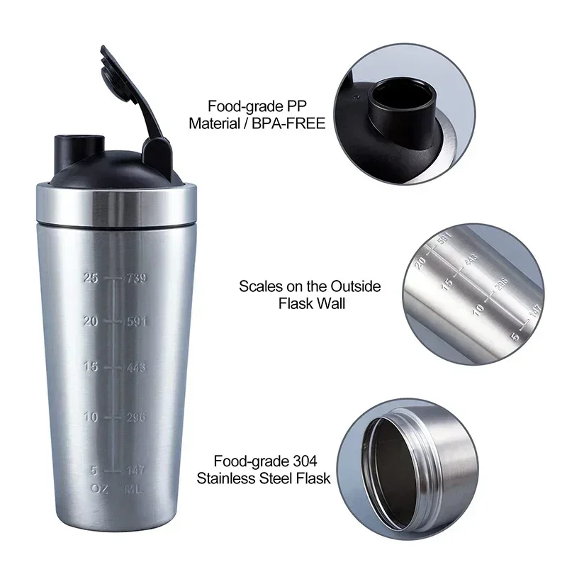 Shaker per Proteine in Acciaio - Nutrition For Fitness And Sports recensione e prezzo
